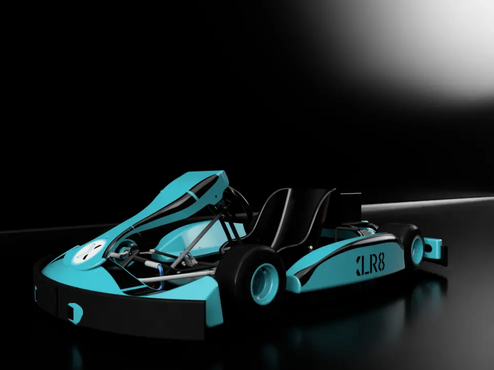 Koios Engineering Solutions render XLR8_blue_go-kart-pic